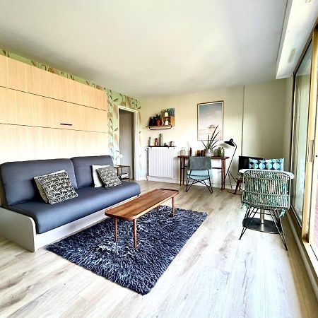 Beau Studio Terrasse Vue Jardin - A 2 Pas De La Mer Deauville Luaran gambar