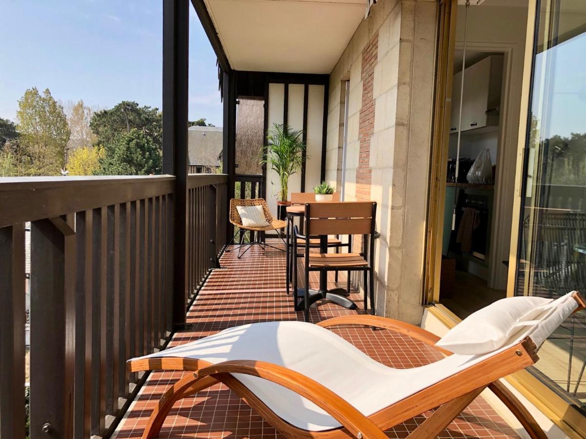 Beau Studio Terrasse Vue Jardin - A 2 Pas De La Mer Deauville Luaran gambar