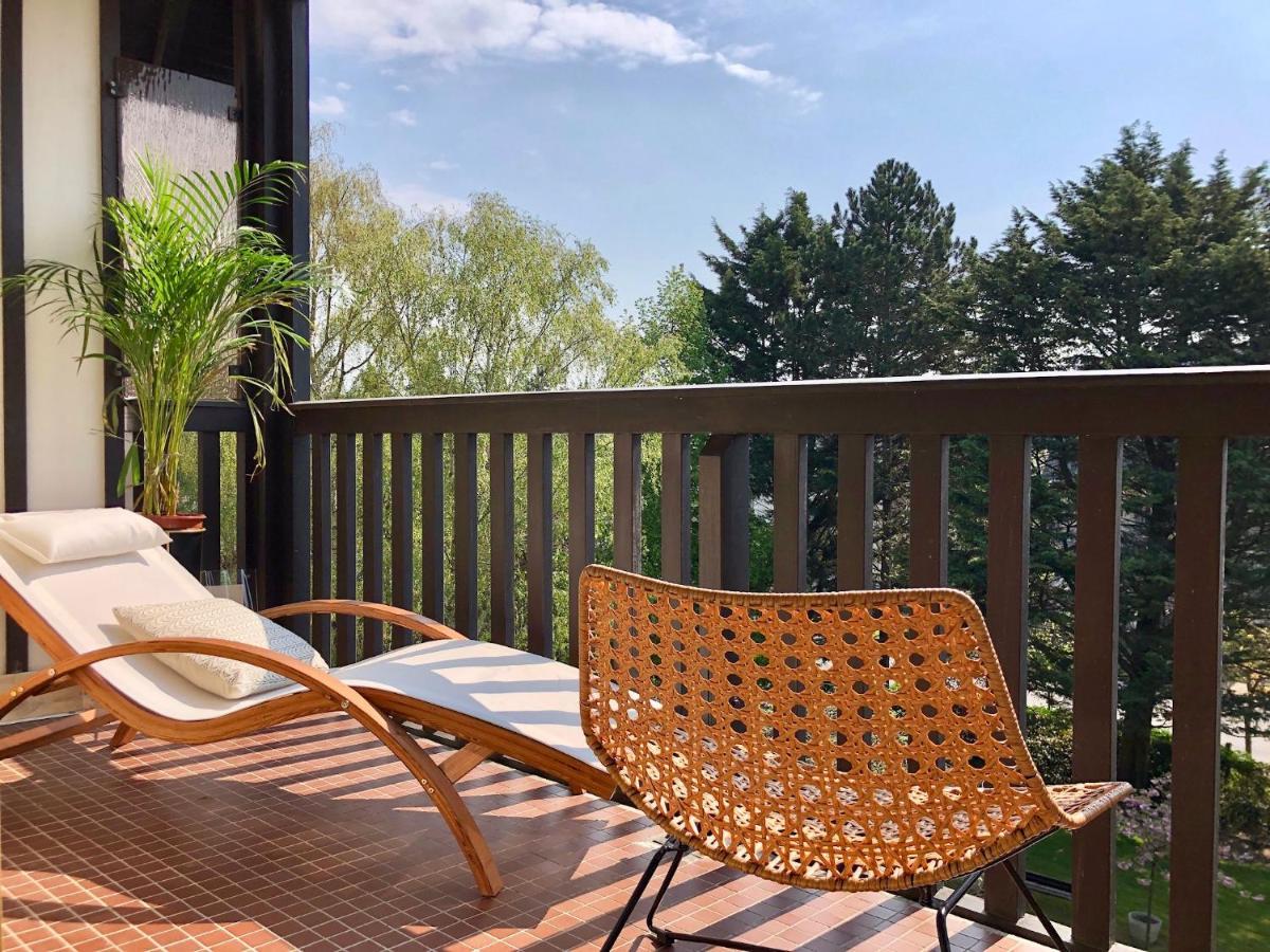Beau Studio Terrasse Vue Jardin - A 2 Pas De La Mer Deauville Luaran gambar