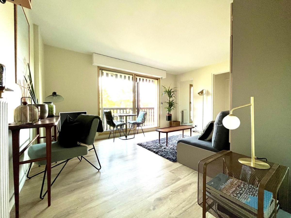 Beau Studio Terrasse Vue Jardin - A 2 Pas De La Mer Deauville Luaran gambar